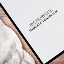 Timbre en caoutchouc personnel personnalisé minima