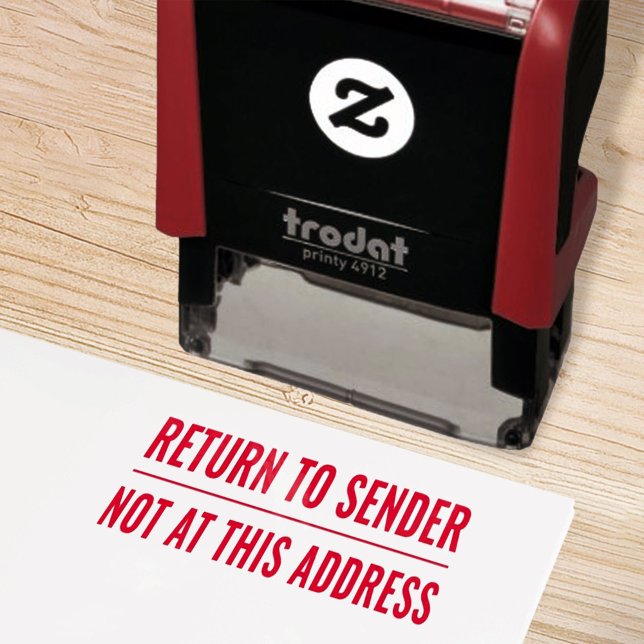 Tampon Auto-encreur Timbre en caoutchouc Retour à l'expéditeur non à l (Créateur téléchargé)
