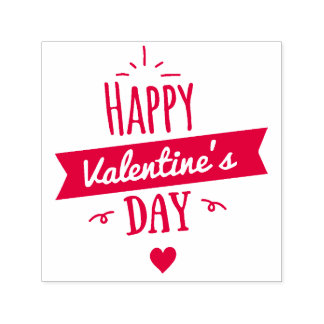 Tampon Auto-encreur Timbre en caoutchouc Valentine