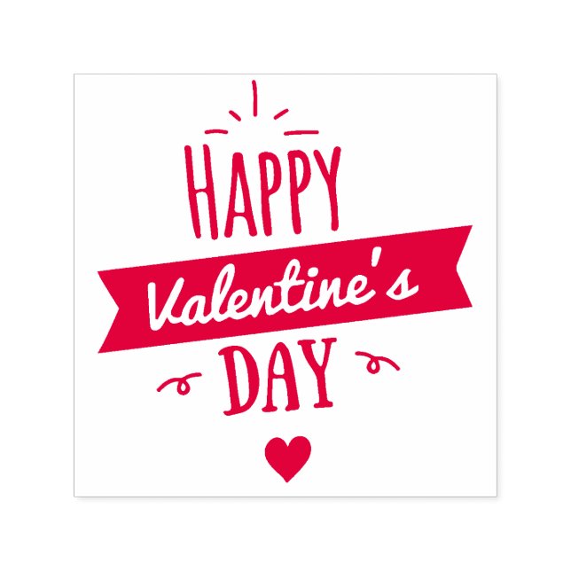 Tampon Auto-encreur Timbre en caoutchouc Valentine (Design)