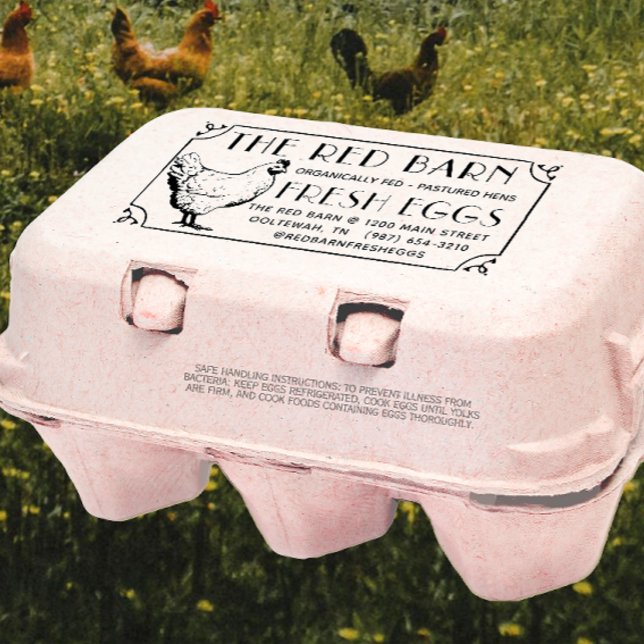 Tampon Auto-encreur Timbre en carton d'oeuf Vintage (Créateur téléchargé)