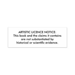 Tampon Auto-encreur Timbre "Licence Artistique" pour Bibles