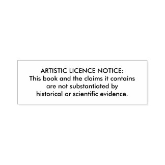 Tampon Auto-encreur Timbre "Licence Artistique" pour Bibles