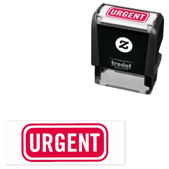 Tampon Auto-encreur Timbre Office urgent (En situation)