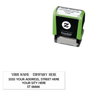 Tampon Auto-encreur Timbre personnalisé avec votre nom + adresse de r