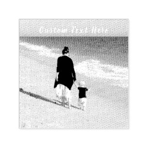 Tampon Auto-encreur Timbre photo personnalisé avec texte votre propre