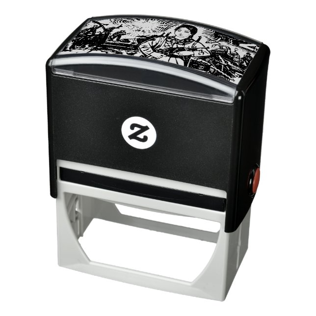 Tampon Auto-encreur Timbre postal vietnamien avec une fille armée (Produit)