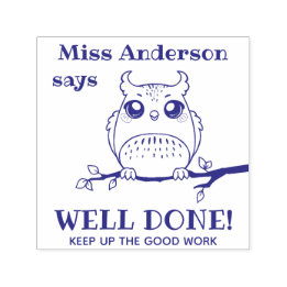 Tampon Auto-encreur Timbre pré-encastré de l'enseignant personnalisé d