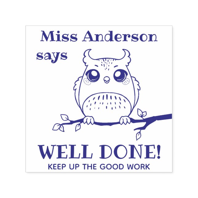 Tampon Auto-encreur Timbre pré-encastré de l'enseignant personnalisé d (Design)