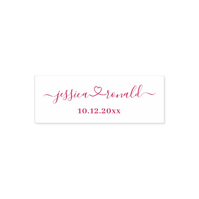 Tampon Auto-encreur Timbre pré-encré des nouveaux mariés et Mariages p (Design)