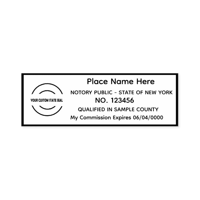 Tampon Auto-encreur Timbre public notarié personnalisé autolié (Design)