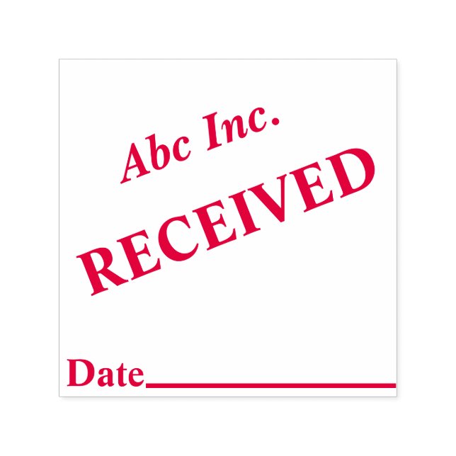 Tampon Auto-encreur Timbre reçu (Design)