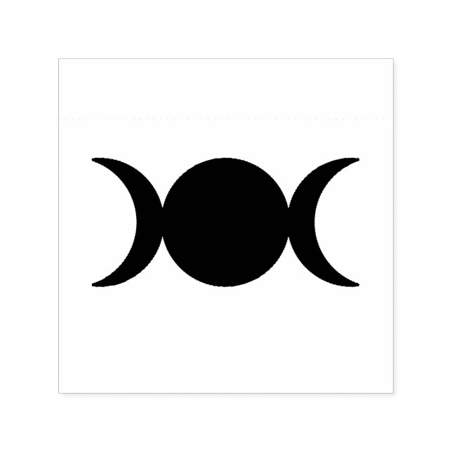 Tampon Auto-encreur timbre triple lune  (Design)