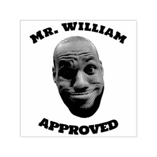 Tampon Auto-encreur Timbre visage enseignant, cadeau enseignant person