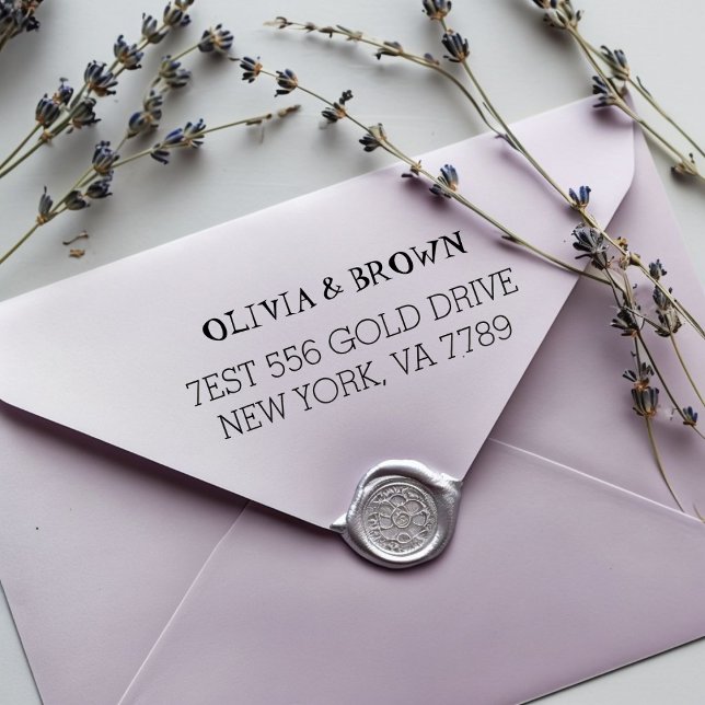 Tampon Auto-encreur Timbres en caoutchouc personnalisés avec adresse d (Créateur téléchargé)