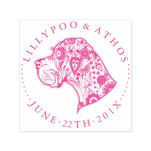 Tampon Auto-encreur Timbres Great Dane Lumière (Design)