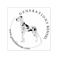 Timbres Love Heart Great Dane