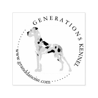 Tampon Auto-encreur Timbres Love Heart Great Dane