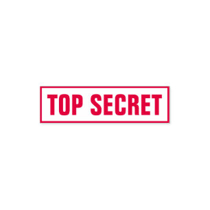 TAMPON AUTO-ENCREUR  TOP SECRET