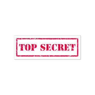 Tampon Auto-encreur Top secret self inking rubber stamp