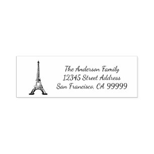 Tampon Auto-encreur Tour Eiffel - Timbre d'adresses auto-alimentées