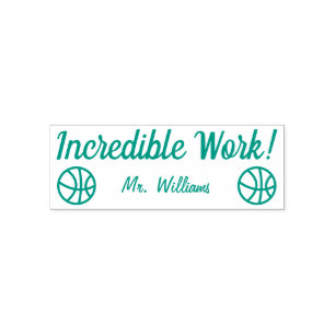 Tampon Auto-encreur "Travail incroyable !" Timbre en caoutchouc de l'é