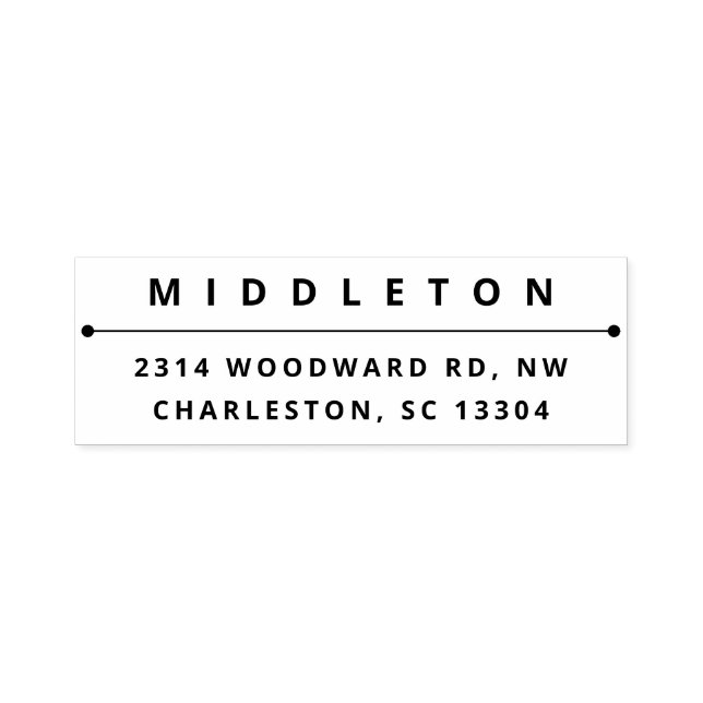 Tampon Auto-encreur Typographie moderne en gras (Design)