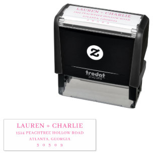 Tampon Auto-encreur Typographie noire élégante