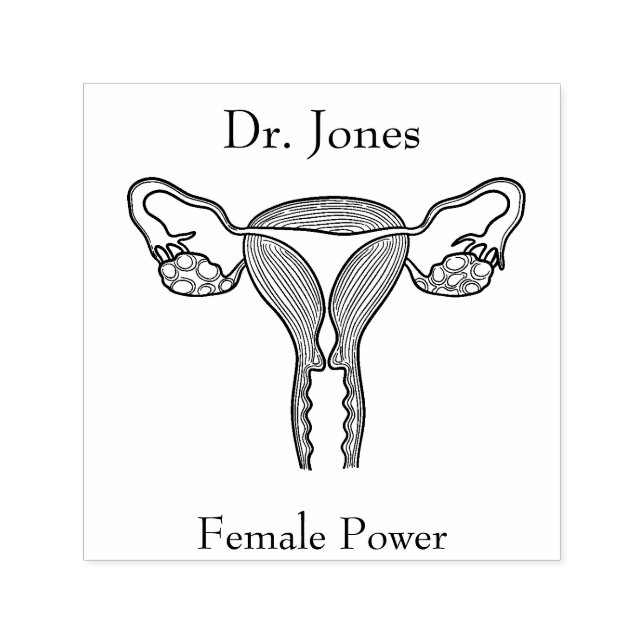 Tampon Auto-encreur Uterus, Organs Humains Auto-Encre Timbre En Caoutc (Design)