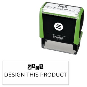 Tampon Auto-encreur VENTE ! Cachet en caoutchouc vert auto-encre - enc