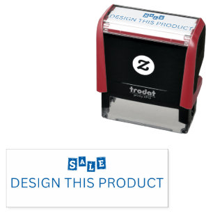 Tampon Auto-encreur VENTE ! Timbre en caoutchouc Rouge auto-encre - en