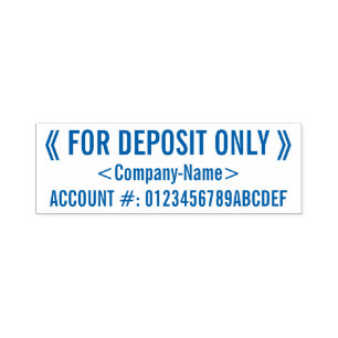 Tampon Auto-encreur Vérifier l'endossement restrictif Timbre en caoutc