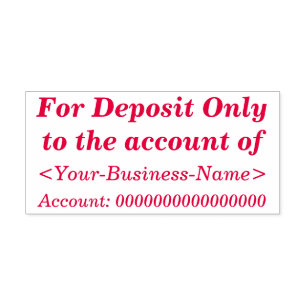 Tampon Auto-encreur Vérifier l'indice et le nom restrictifs