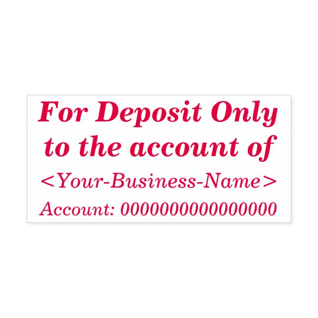 Tampon Auto-encreur Vérifier l'indice et le nom restrictifs (Design)