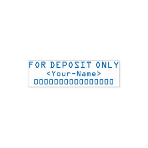 Tampon Auto-encreur Vérifier l'indice restrictif + nom personnalisé