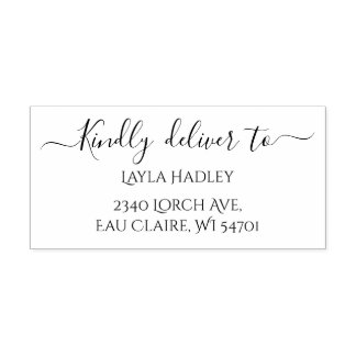 Tampon Auto-encreur Veuillez fournir à l'adresse RSVP