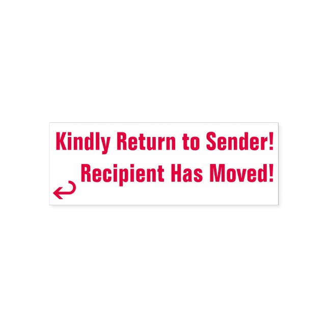 Tampon Auto-encreur "Veuillez retourner à l'expéditeur", "Le destinata (Design)