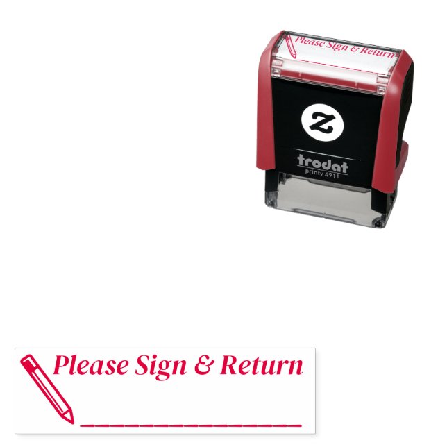 Tampon Auto-encreur Veuillez signer et retourner le document du bureau (En situation)