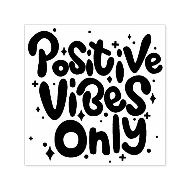 Tampon Auto-encreur Vibes Positives Seulement (Design)