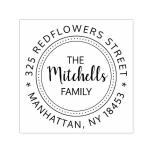 Tampon Auto-encreur Vintage Address Stamp