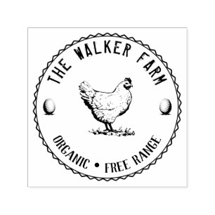 Tampon Auto-encreur Vintage Classique Personalized Egg Self-inking S