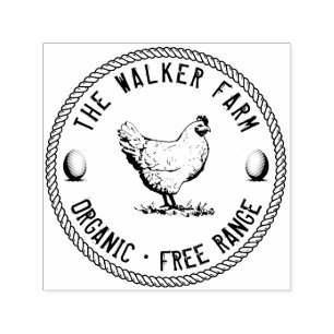 Tampon Auto-encreur Vintage Classique Personalized Egg Self-inking S