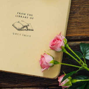 Tampon Auto-encreur Vintage De La Bibliothèque De