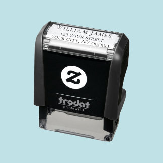 Tampon Auto-encreur Vintage Elegant Style Serif Adresse de retour