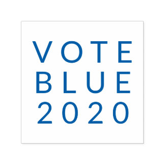 Tampon Auto-encreur Vote Blue 2020 pour Biden Harris Simple Minimal