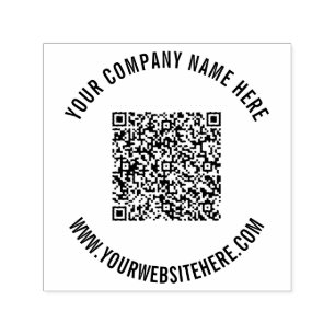 Tampon Auto-encreur Votre code QR et votre timbre auto-encrage texte p