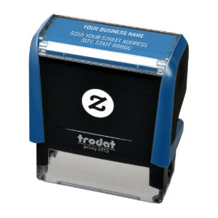 Tampon Auto-encreur Votre nom d'entreprise Adresse de retour Colonne T