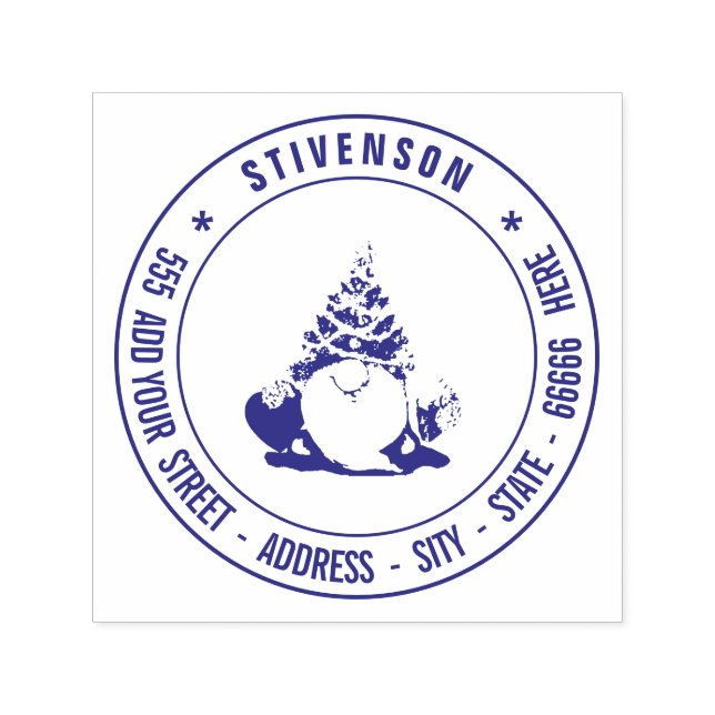 Tampon Auto-encreur Votre propre adresse de retour Image personnalisée (Design)