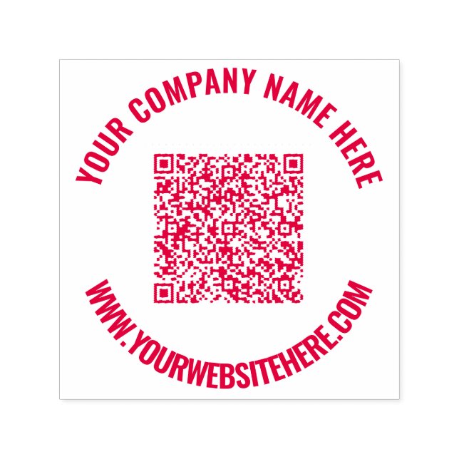 Tampon Auto-encreur Votre QR Code Scan Info (Infos d'analyse de code Q (Design)