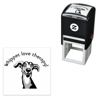 Tampon Auto-encreur whippet amour theraoy